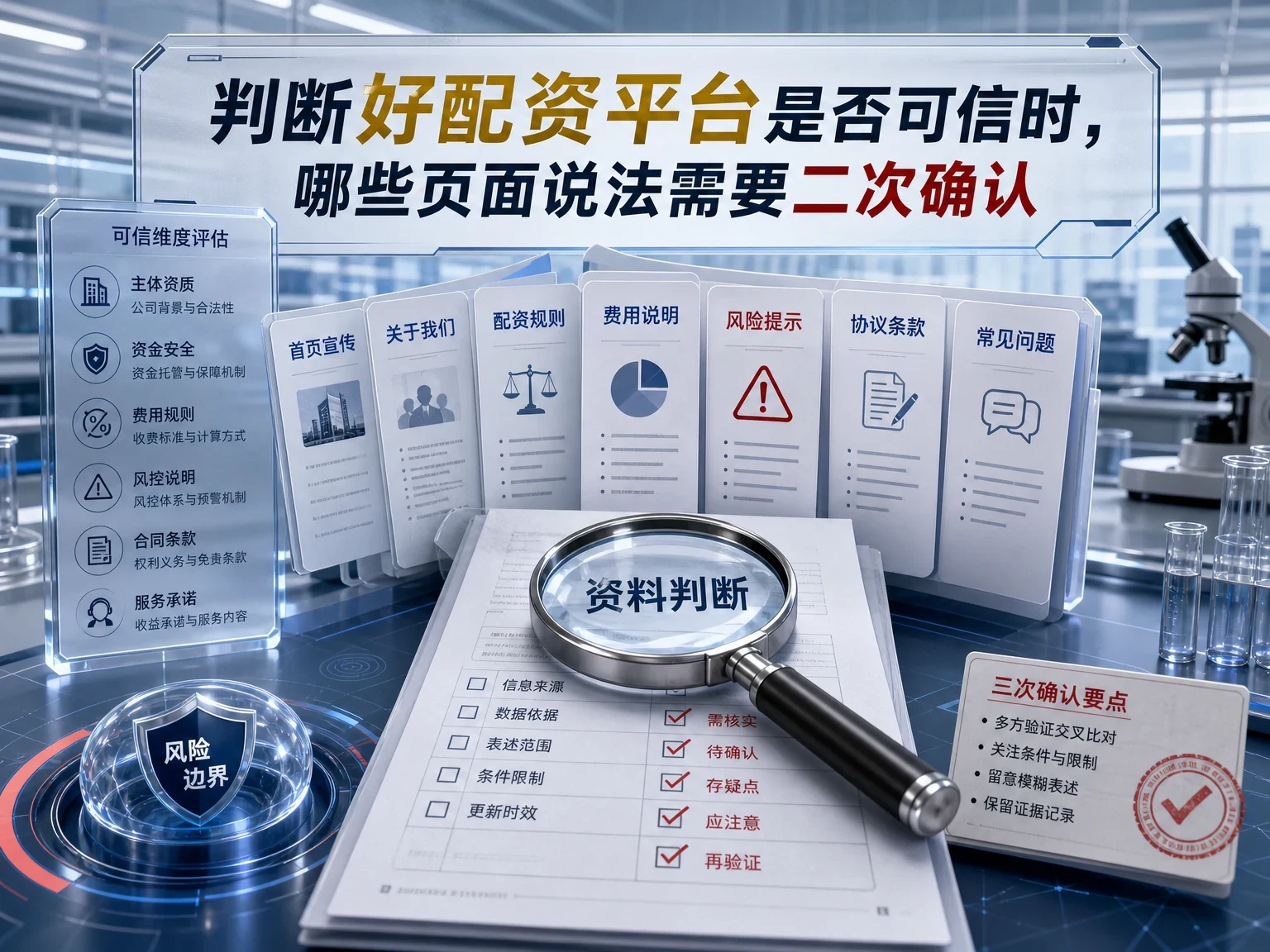 判断好配资平台是否可信时,哪些页面说法需要二次确认 插图