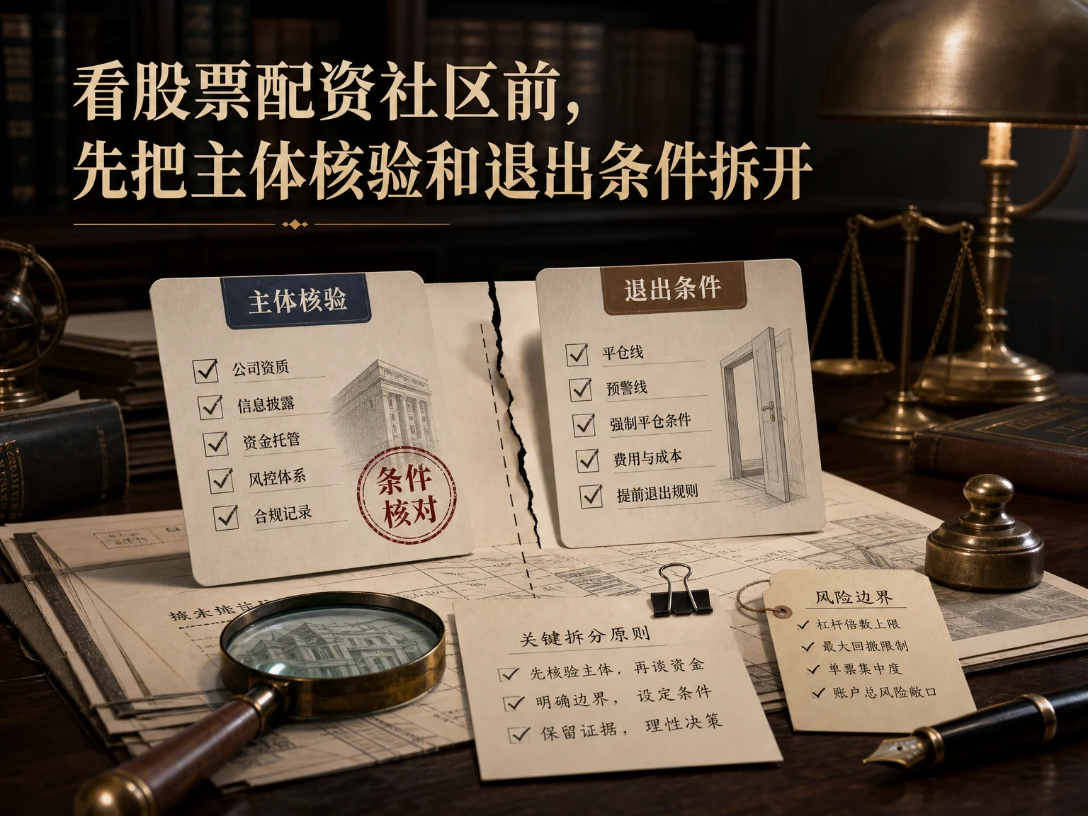 看股票配资社区前，先把主体核验和退出条件拆开缩略图